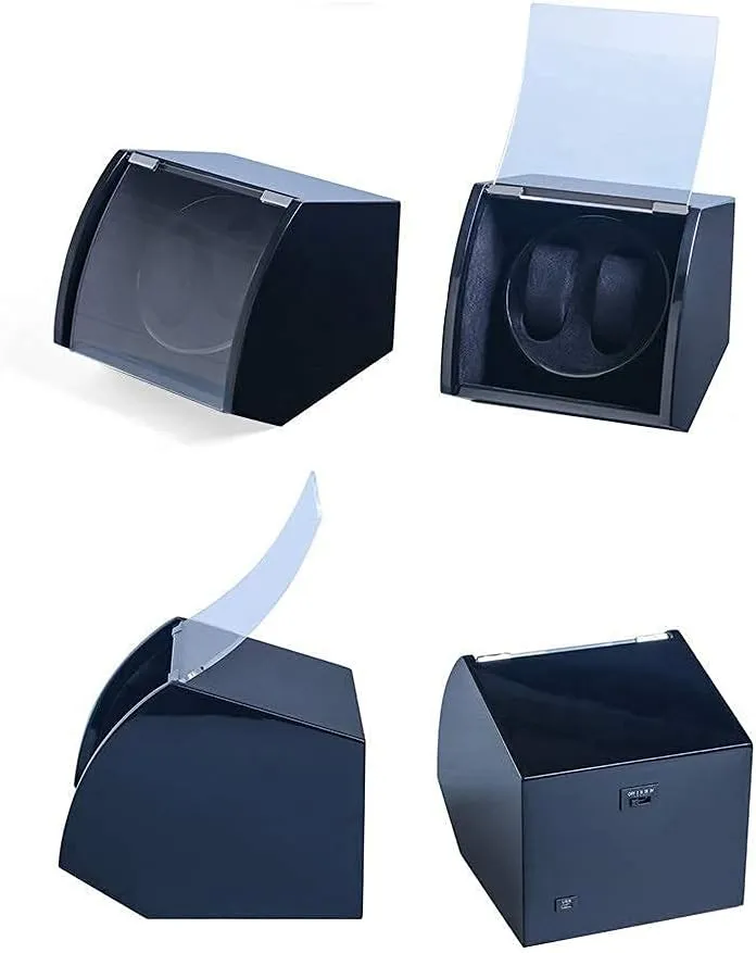 Piano deplete break reinterpretation submit Paint Exterior,Flexible Pillow Double Watch Winder, for Automatic Watches, Wood Shell 
