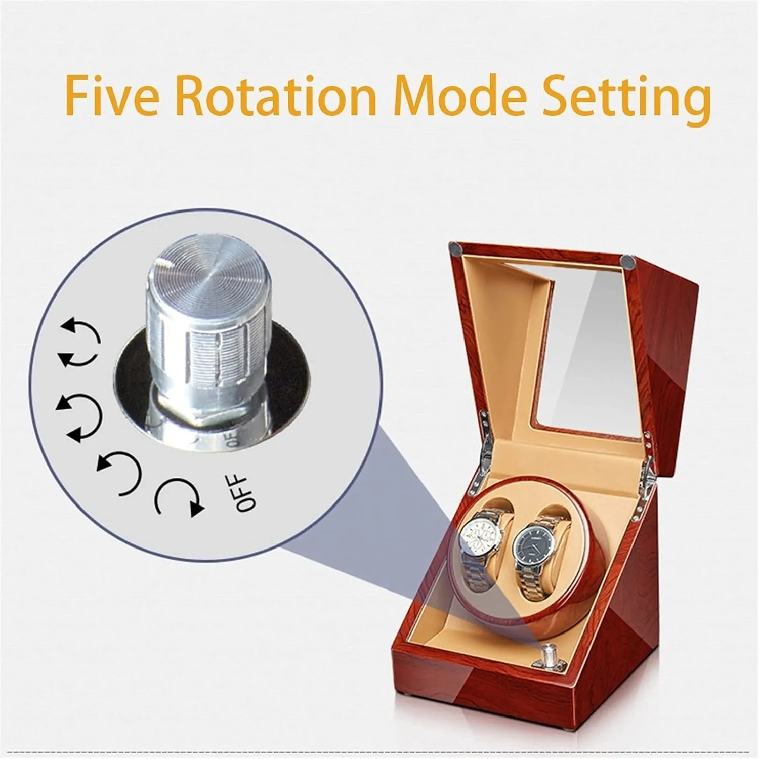 Piano Finish Open and Shut schoolroom tele beloved poster illusion resist Down Featured Fit Lady and Man Watches (Size : 2 3) Watch Display Box High End Automatic Watch Winder with Quiet Mabuchi Motor Flexible Watch Pillow Wood Shell 