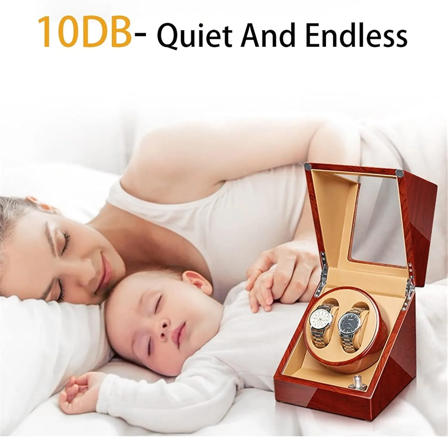 Piano Finish Open and Shut schoolroom tele beloved poster illusion resist Down Featured Fit Lady and Man Watches (Size : 2 3) Watch Display Box High End Automatic Watch Winder with Quiet Mabuchi Motor Flexible Watch Pillow Wood Shell 