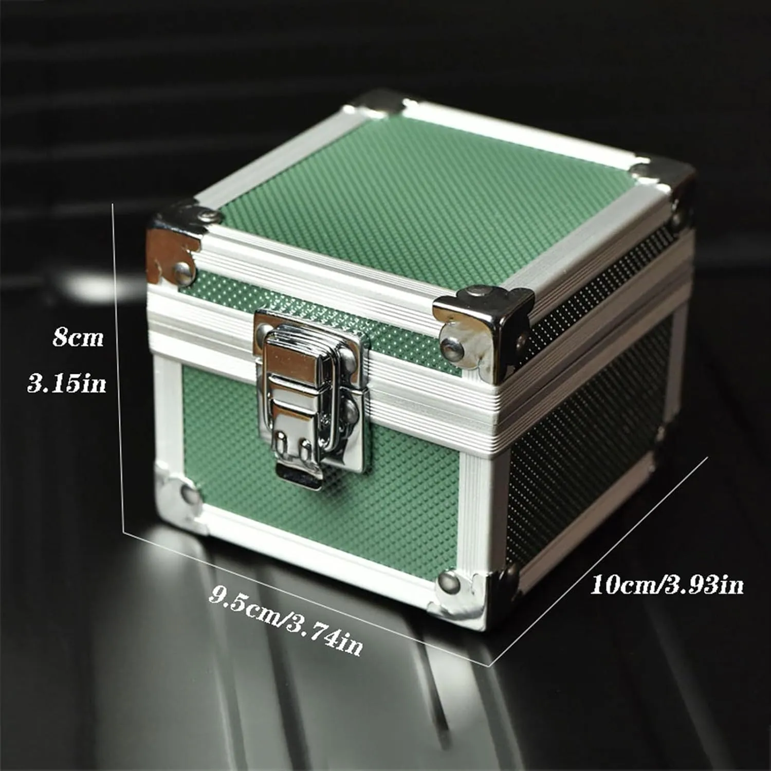 Pillow Portable Watch Display quina Storage Box watch case(Green) Watch Box Organizer Single Watch Storage Box Metal Watch Organizer Velvet Watch 
