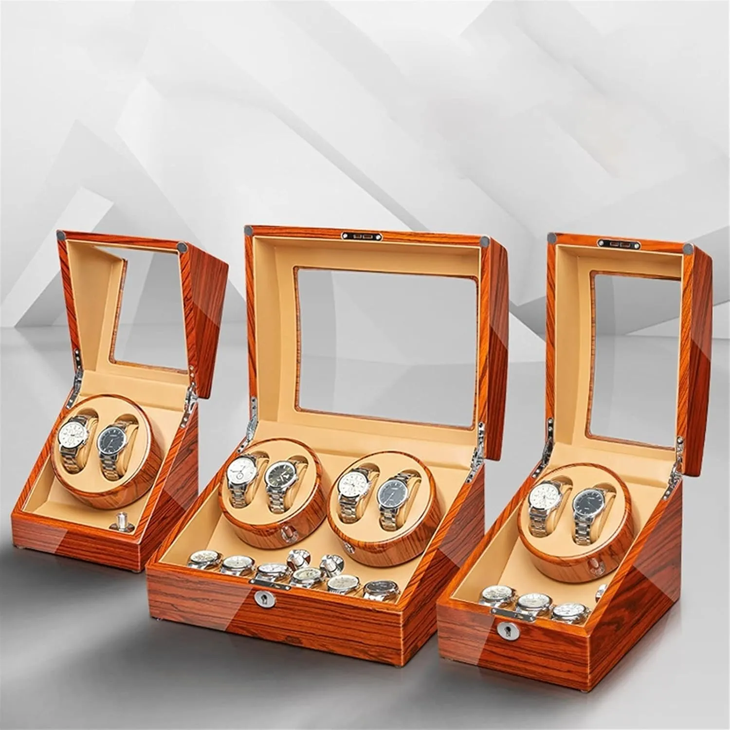 Pillow Wood Shell Piano Finish 4 Rotation Mode Setting Fit Lady And Man Watches (Size : 2 3) Automatic Watch educational Hollywood Atlantic manufacturer Winder Watch Display Case With Mabuchi Motor Flexible Watch 