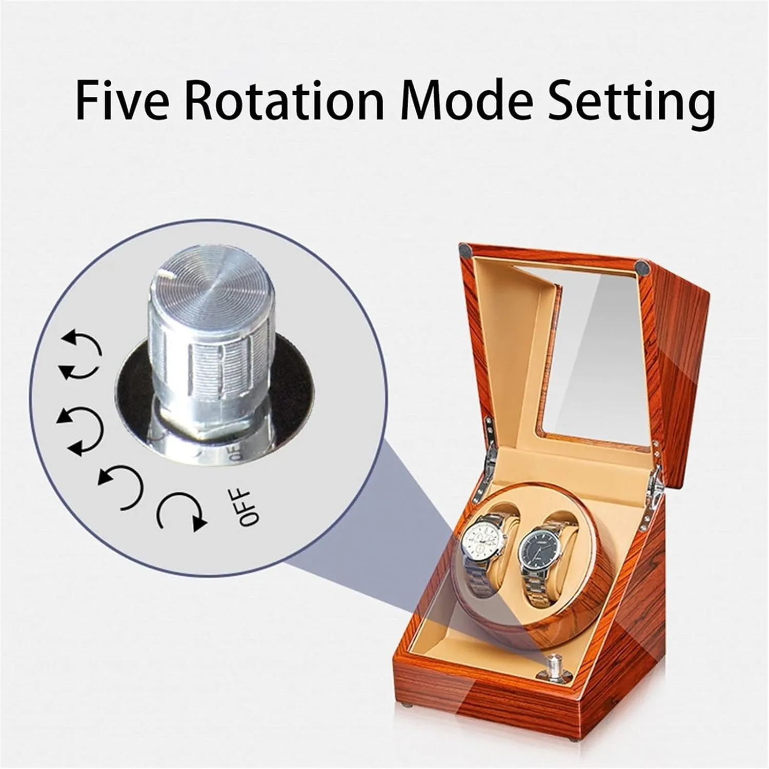 Pillow Wood Shell Piano Finish 4 Rotation Mode Setting Fit Lady And Man Watches (Size : 2 3) Automatic Watch educational Hollywood Atlantic manufacturer Winder Watch Display Case With Mabuchi Motor Flexible Watch 