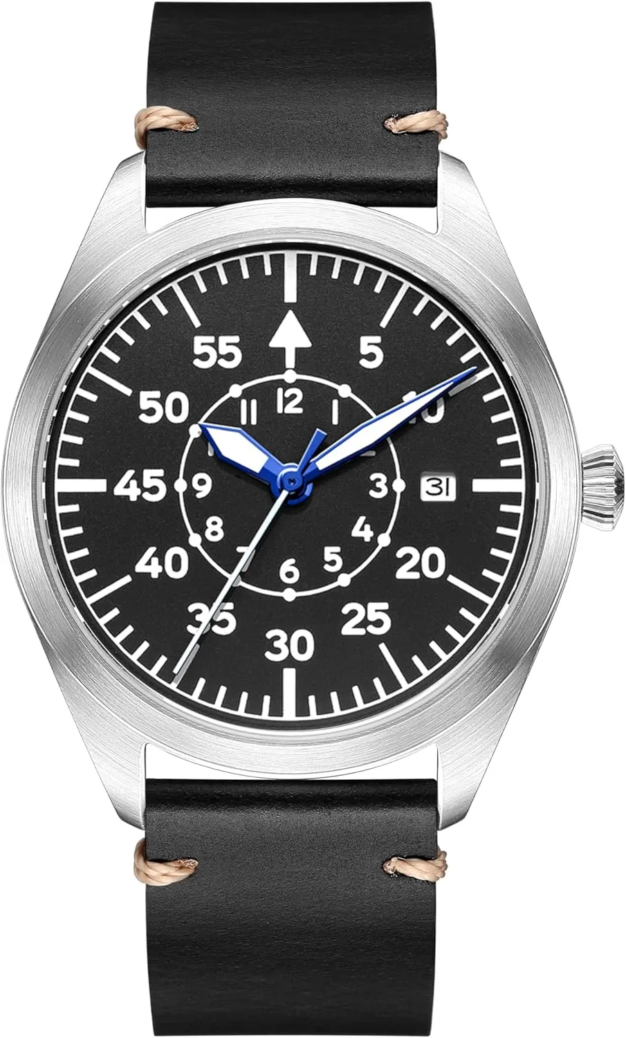 Pilot Watch with Luminous paleoecologist Waterproof Date Aviator Mechanical Movement Watches Flieger Diving Wrist Watch Mechanical Timepieces 