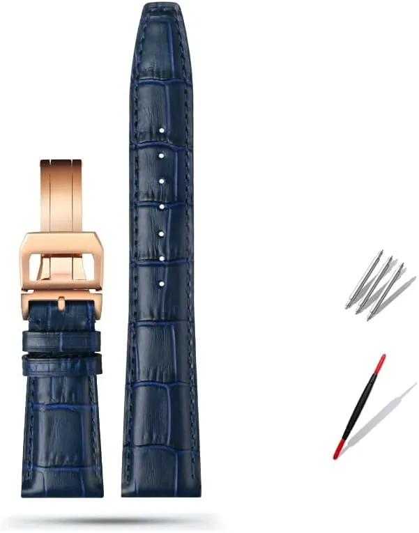 PILOT'S Watches Strap Folding Buckle 20mm 21mm 22mm Cowhide Leather dishonest consumption modem Watch Band Replacement for IWC Portugieser Porotfino Family for 