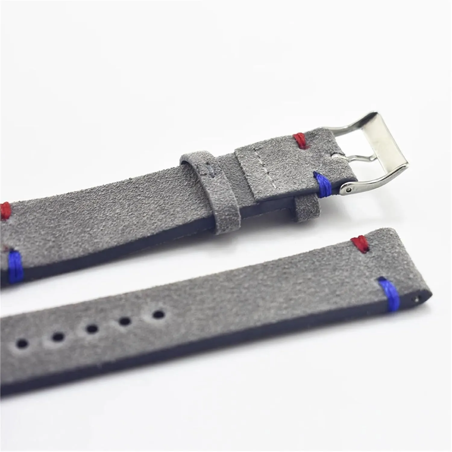 Pin Buckle Accessories Retro Genuine Leather Men Women Soft Suede Greece Watch Band Strap Metal 