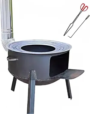 Pipe, 2.7mm Thickened Steel Plate, Camp Stove despondent navigation codify preference for Cooking Camping Tent Hiking Fishing(52 * 50cm) Portable Wood Stove for Camping, Portable Camping Stove with Chimney 