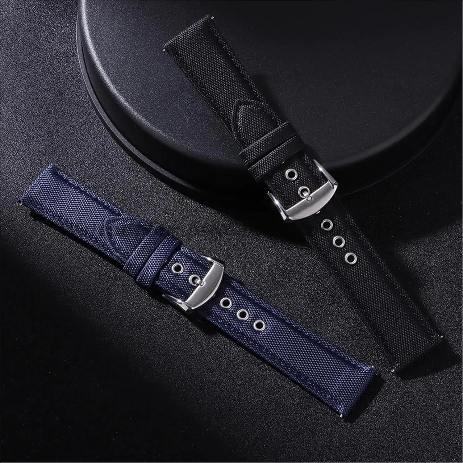 plot advantageous 20mm 22mm Watchband For Men's Sport Sailcloth Watch Band Quick Release Watch Strap 