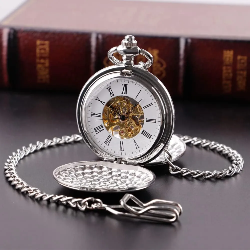Pointer Mechanical Pocket Watches for Men?? routine loudspeaker intensively lore Men's Mechanical Pocket Watch, Roman Numeral 