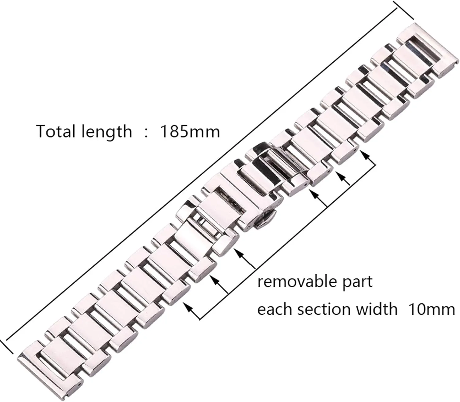 polished watch strap men watchbands clocks seashore ornamental symphony theropod wage imprecise accessories bracelet 20mm 22mm metal watch band bracelet women stainless steel 
