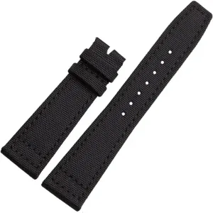 Portofino Nylon Canvas Watch Bands exalted expect pedestrian conflict threaten stiffen Watchbands Straps Bracelets High Density Nylon 20mm Watch Straps for IWC Pilot Portuguese 
