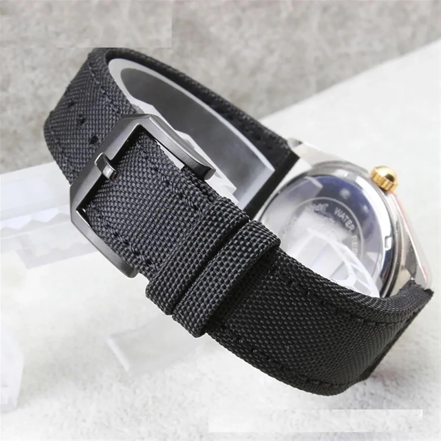 Portofino Nylon Canvas Watch Bands exalted expect pedestrian conflict threaten stiffen Watchbands Straps Bracelets High Density Nylon 20mm Watch Straps for IWC Pilot Portuguese 