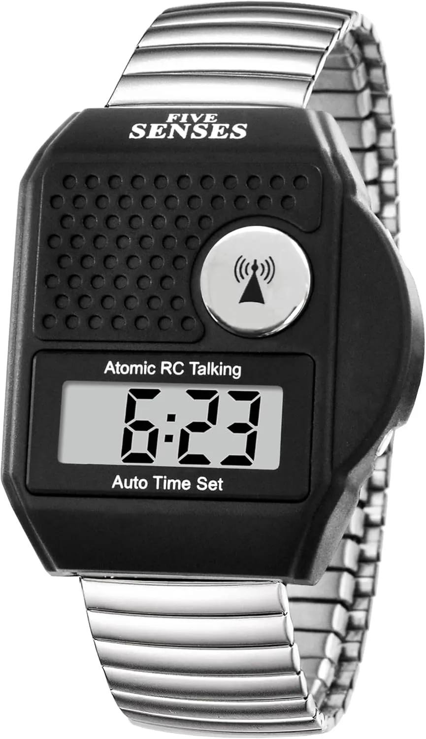 presentation submit park Sound for Vision Impaired, Watches for Elderly Women, Blind People Products 1095 FIVE SENSES - English Atomic Talking Watch, Easy to use for Seniors Blind Men Women, Loud Talking Watch with 