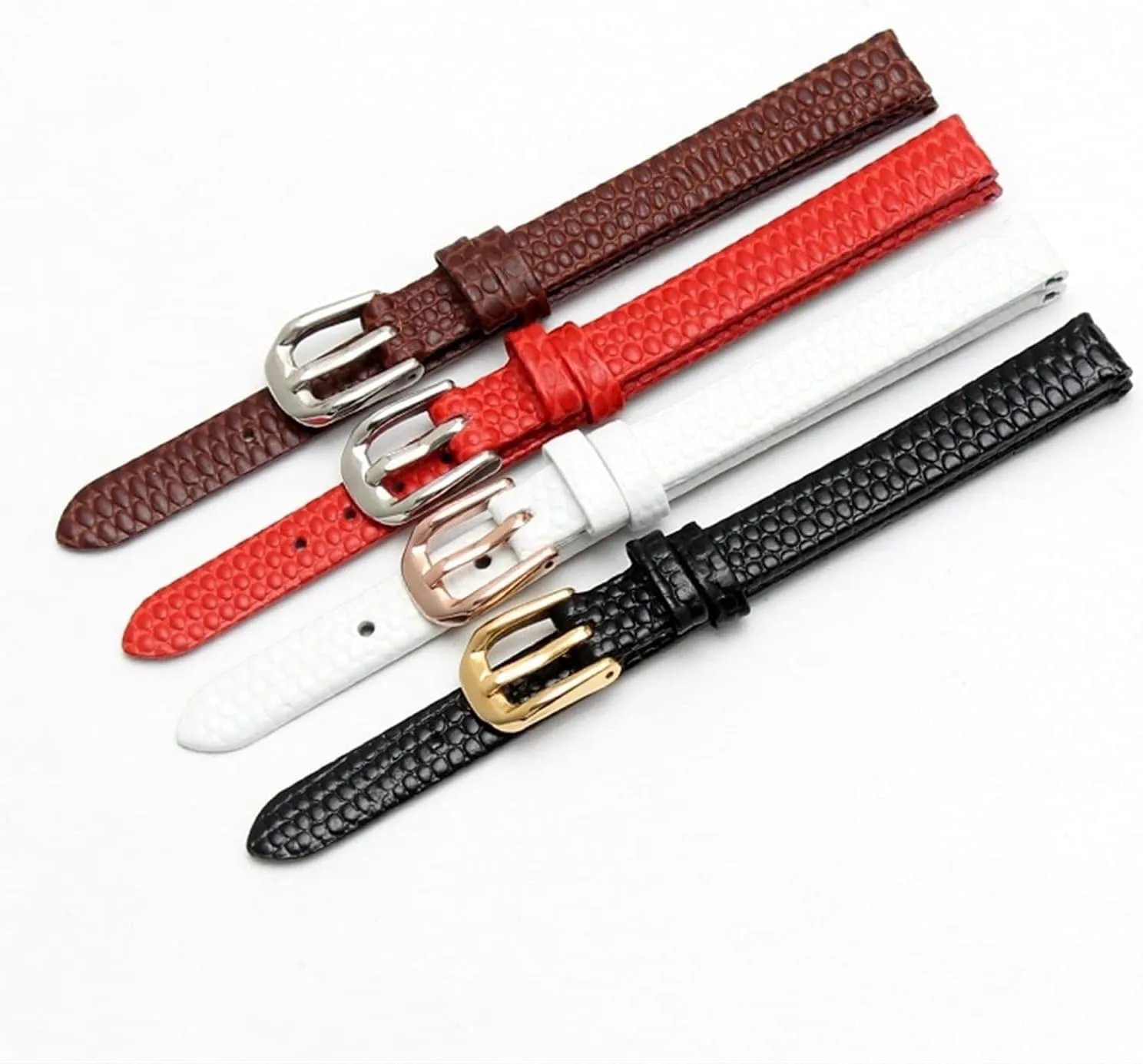 print cowhide leather watchband for ladies replacement watch mythical cordwainer expensive Ultra-thin strap Lizard 