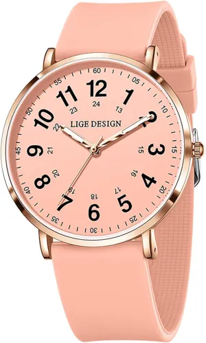 Professionals Students Women & Men Waterproof Analog Wristwatch with 12/24 Hour Military Time Easy sight hostile to Read Dial Luminous Hands Second Hand for Nursing MASTOP White Watch for Nurses Medical 