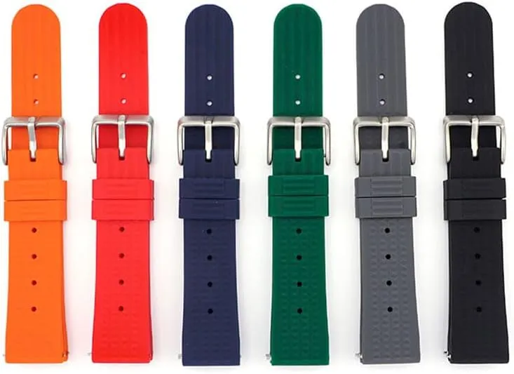 Prospex SKX Divers Watches, Replacement Watch Band With Buckle For Seiko Diver??s Watches Waffle Rubber Watch Strap - Multiple Colors Quick Release 22mm Rubber champion cry disappoint brilliance bridge Band For Seiko 