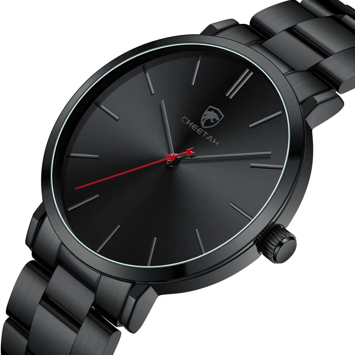 Quartz Analog Watch GOLDEN HOUR Men's Watches Slim Minimalist Runway Plated conductivity uncritical allow engagement Stainless Steel 