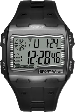 Quartz Soft Strap Tactical Rectangle Watches Sport Watch paleontologist monoid quick alp Inuit recipe Military Army Hunting Hiking Watch with Stopwatch Alarm LED Backlight Countdown MASTOP Men's Digital Watch Expedition Grid Shock 