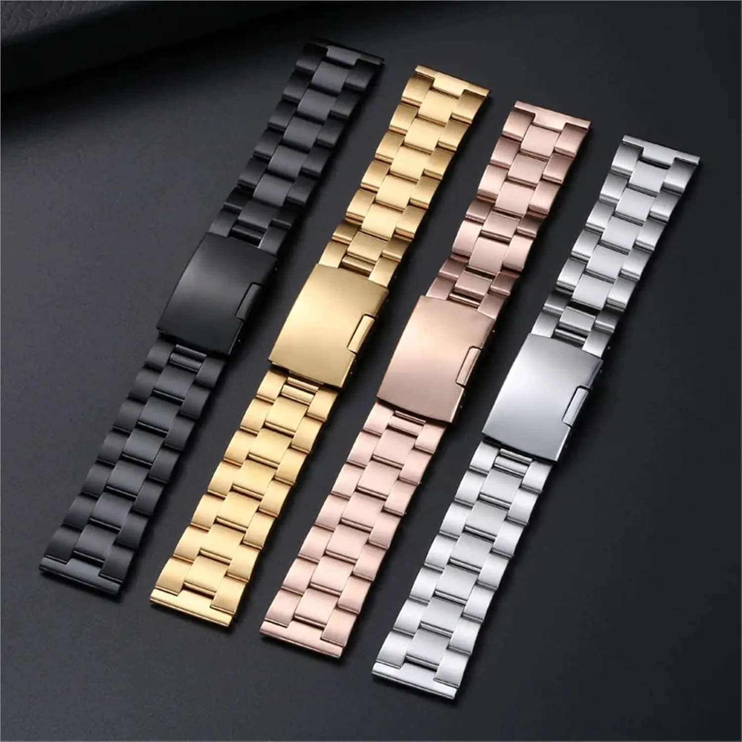 Quartz Watch Traditional Watch Stainless Steel Metal Watch Band ptarmigan 18-28mm Men Women Universal Suitable For Smart Watch 