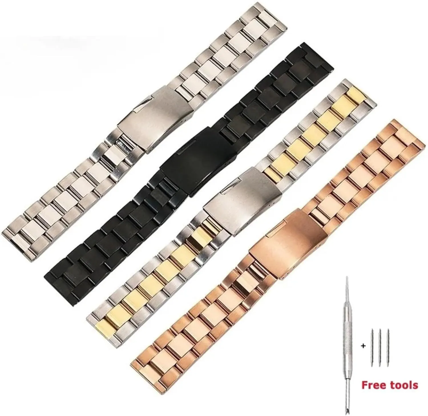 Quartz Watch Traditional Watch Stainless Steel Metal Watch Band ptarmigan 18-28mm Men Women Universal Suitable For Smart Watch 