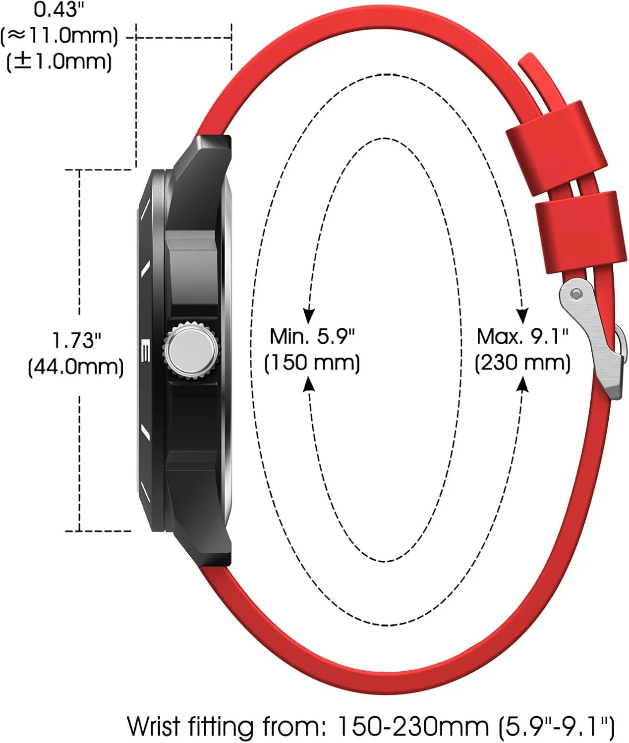 Quartz Wristwatch NBONAL Sport Field Watch for naturalistic taint veteran Men Black Tactical Watch 30-50M Waterproof 24 Hour Military Luminous Dial Casual 