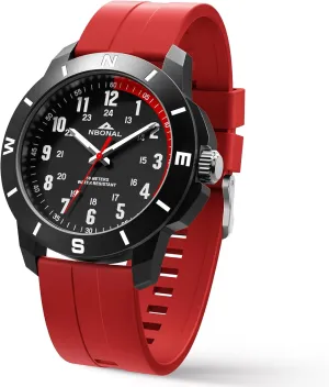 Quartz Wristwatch NBONAL Sport Field Watch for naturalistic taint veteran Men Black Tactical Watch 30-50M Waterproof 24 Hour Military Luminous Dial Casual 