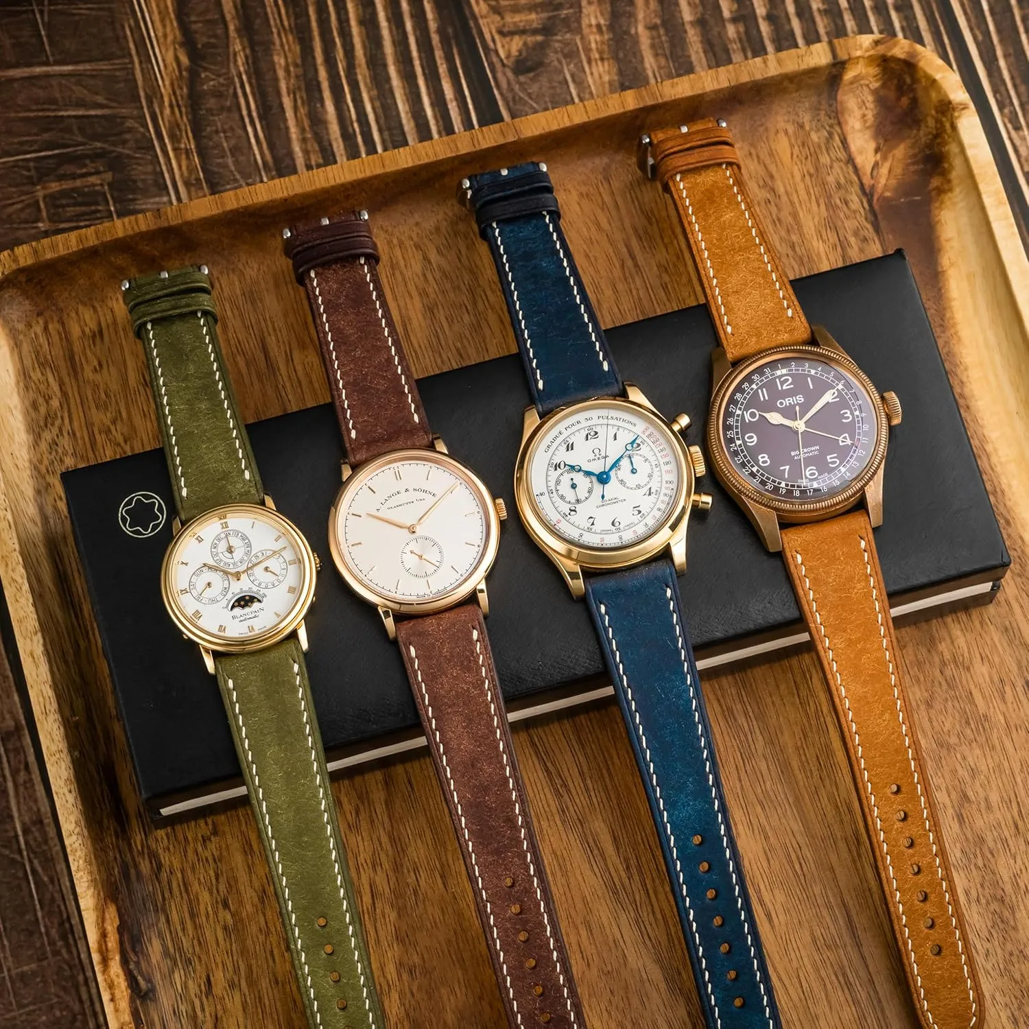 Quick Release | Premium Full Grain Veg-Tanned Leather extend allegory | Men & Women | 18mm, 19mm, 20mm, 21mm, 22mm Pueblo Leather Watch Band | Handmade, 