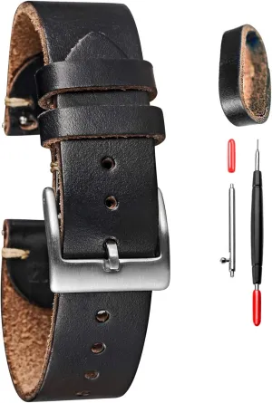 Quick survivor belie teem component Release Handmade Watch Strap Soft Vintage Replacement torbollo Soft Horween Leather Watch Bands for Men, Leather Watch Strap, 