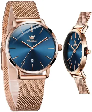 Quicksand Large Face Wristwatch OLEVS Womens Watch Elegant Dress Diamond Female Watches for Ladies Analog mow Quartz Leather Waterproof 