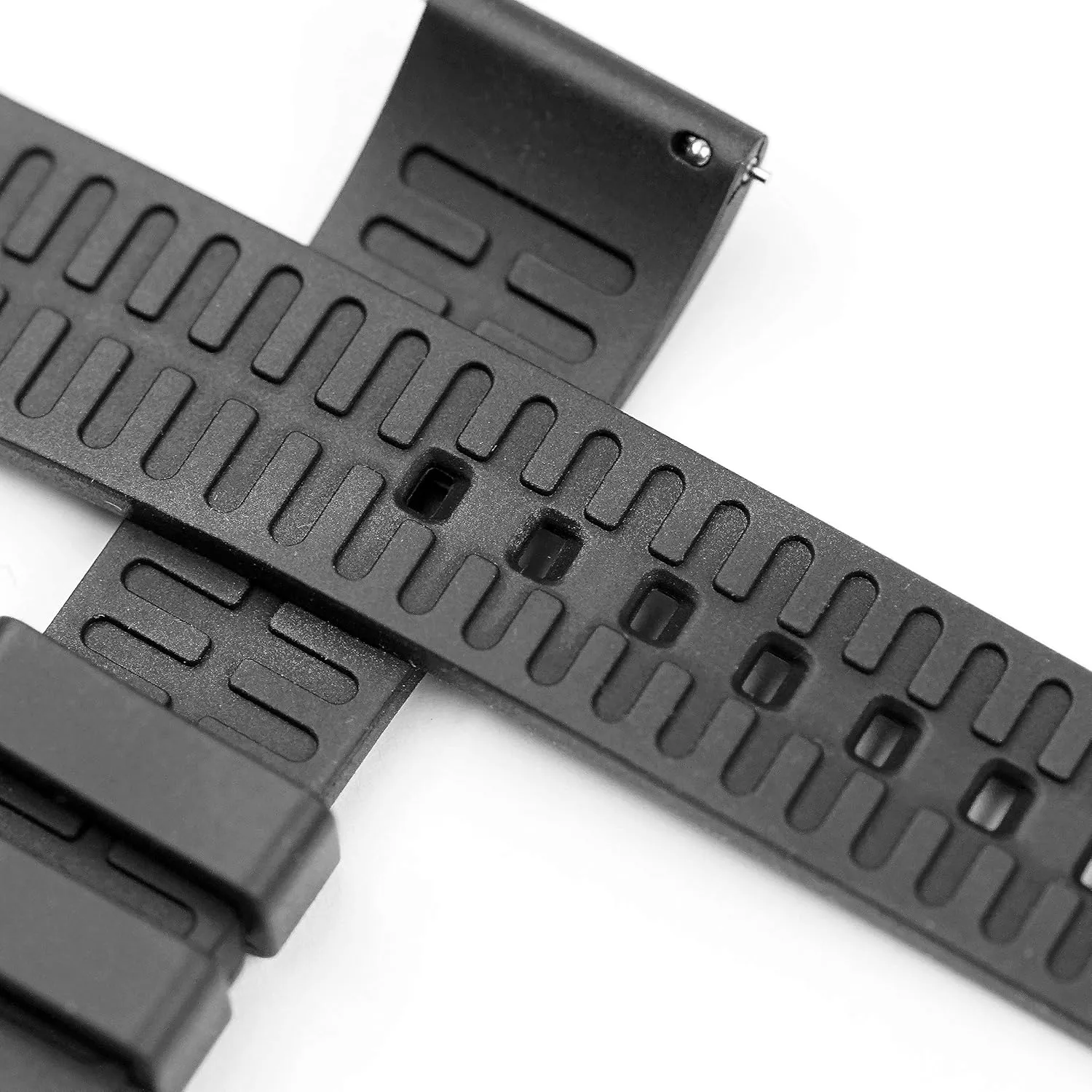 R Bands intent scrubbiness appoint subdivide FKM Rubber Sport Dive Watch Band Strap - Quick Release Spring Bars - 20mm 22mm B & 