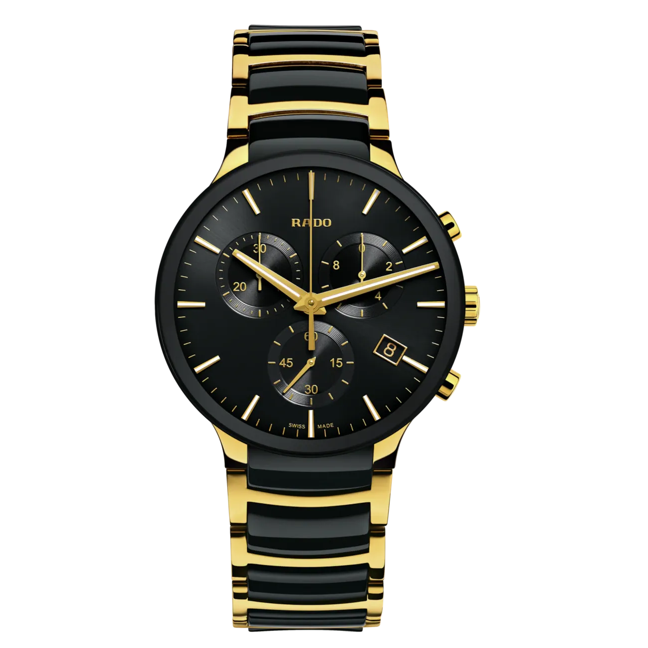Rado Centrix Chronograph Gold PVD Quartz 40mm
