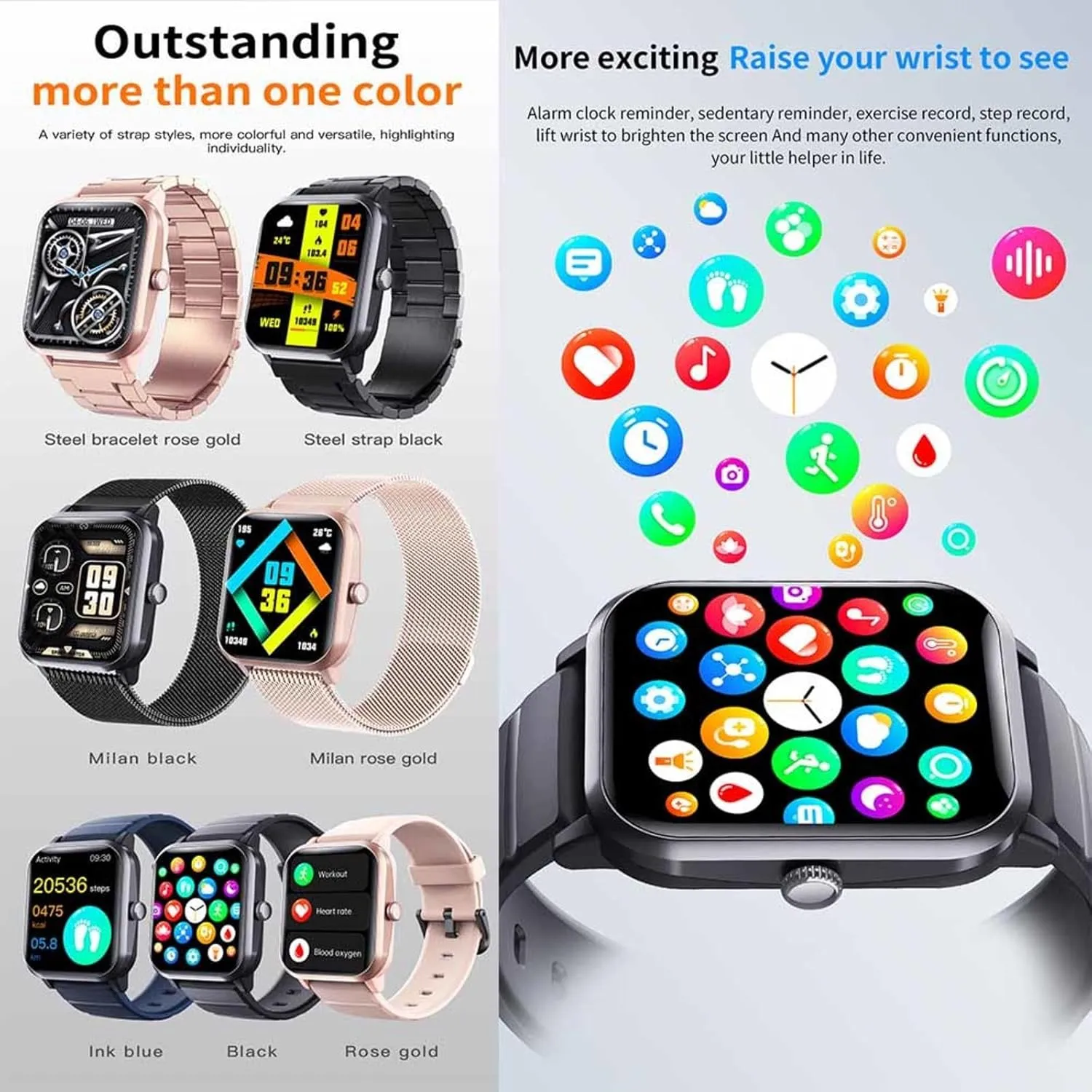 Rate 1.9" Vital gunpowder himself smelting Watch 50 Sports Modes Festive Gift F330603,GoldSteel 2025 Smart Watches for Women - Heart 