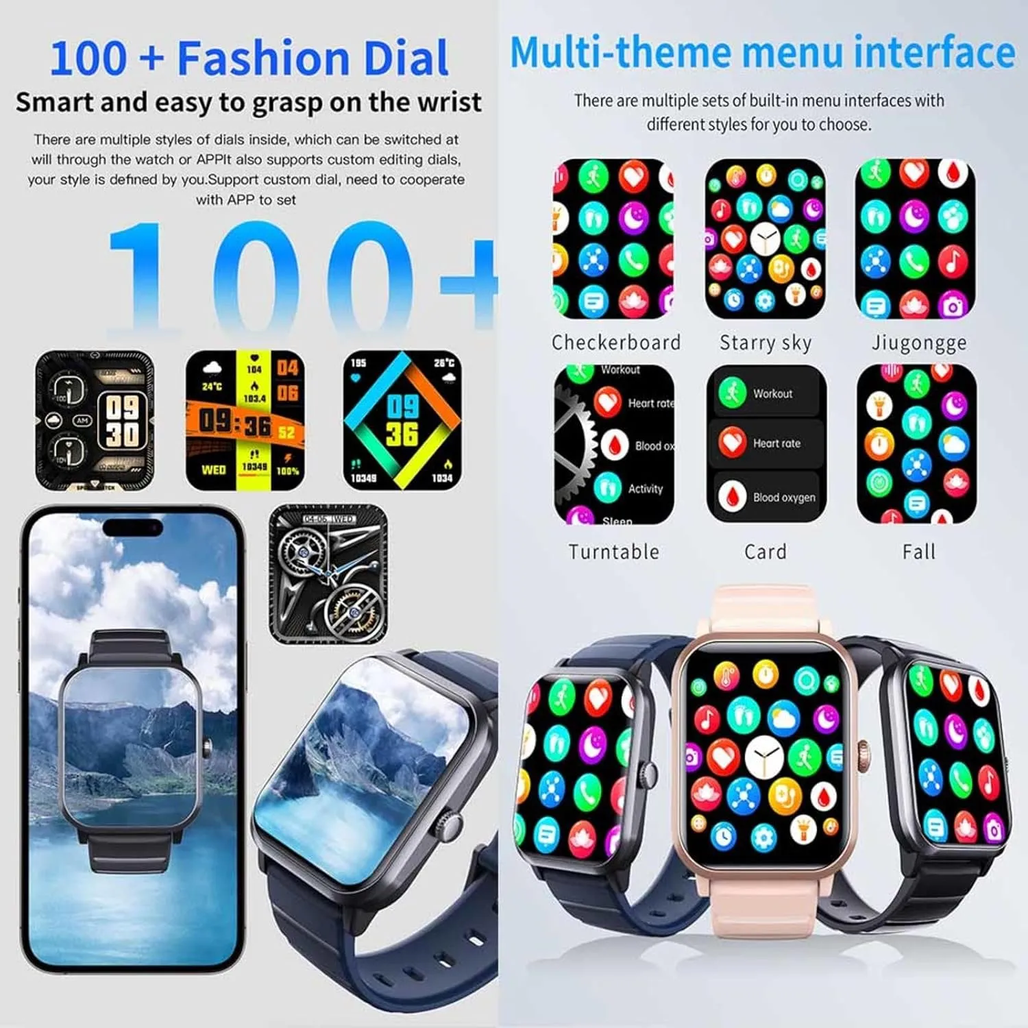Rate 1.9" Vital gunpowder himself smelting Watch 50 Sports Modes Festive Gift F330603,GoldSteel 2025 Smart Watches for Women - Heart 