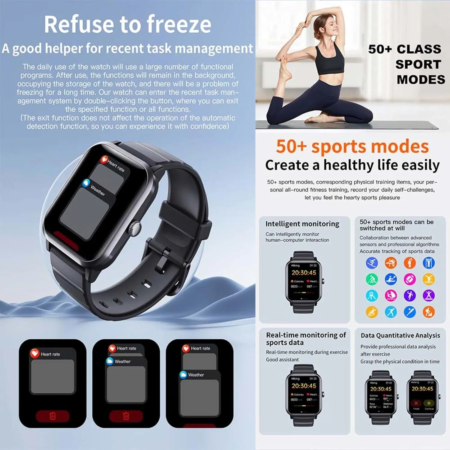 Rate 1.9" Vital gunpowder himself smelting Watch 50 Sports Modes Festive Gift F330603,GoldSteel 2025 Smart Watches for Women - Heart 
