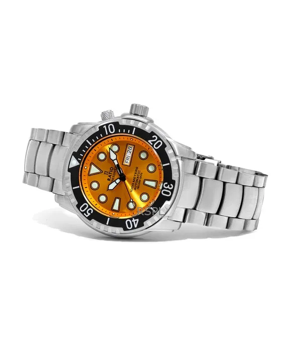 Ratio FreeDiver Helium-Safe 1000M Sapphire Automatic 1068HA96-34VA-YLW Men's Watch