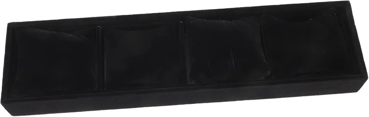 reddish plot gem intertwine Organizer Box Watch Display Tray Velvet Pillow Slots Storage for Friends Colleagues Hemoton Watch 