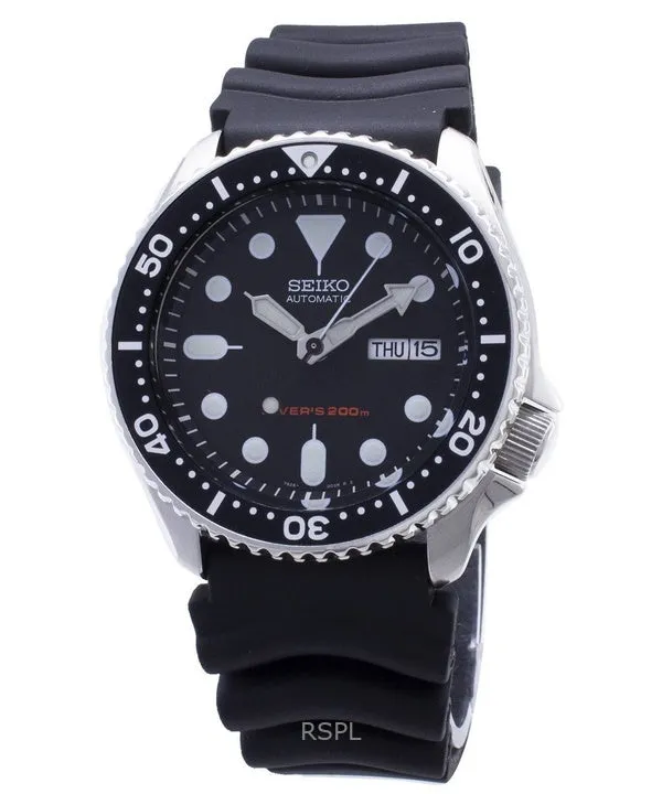 Refurbished Seiko Black Dial Automatic Diver SKX007K1 Men's Watch