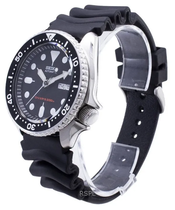 Refurbished Seiko Black Dial Automatic Diver SKX007K1 Men's Watch