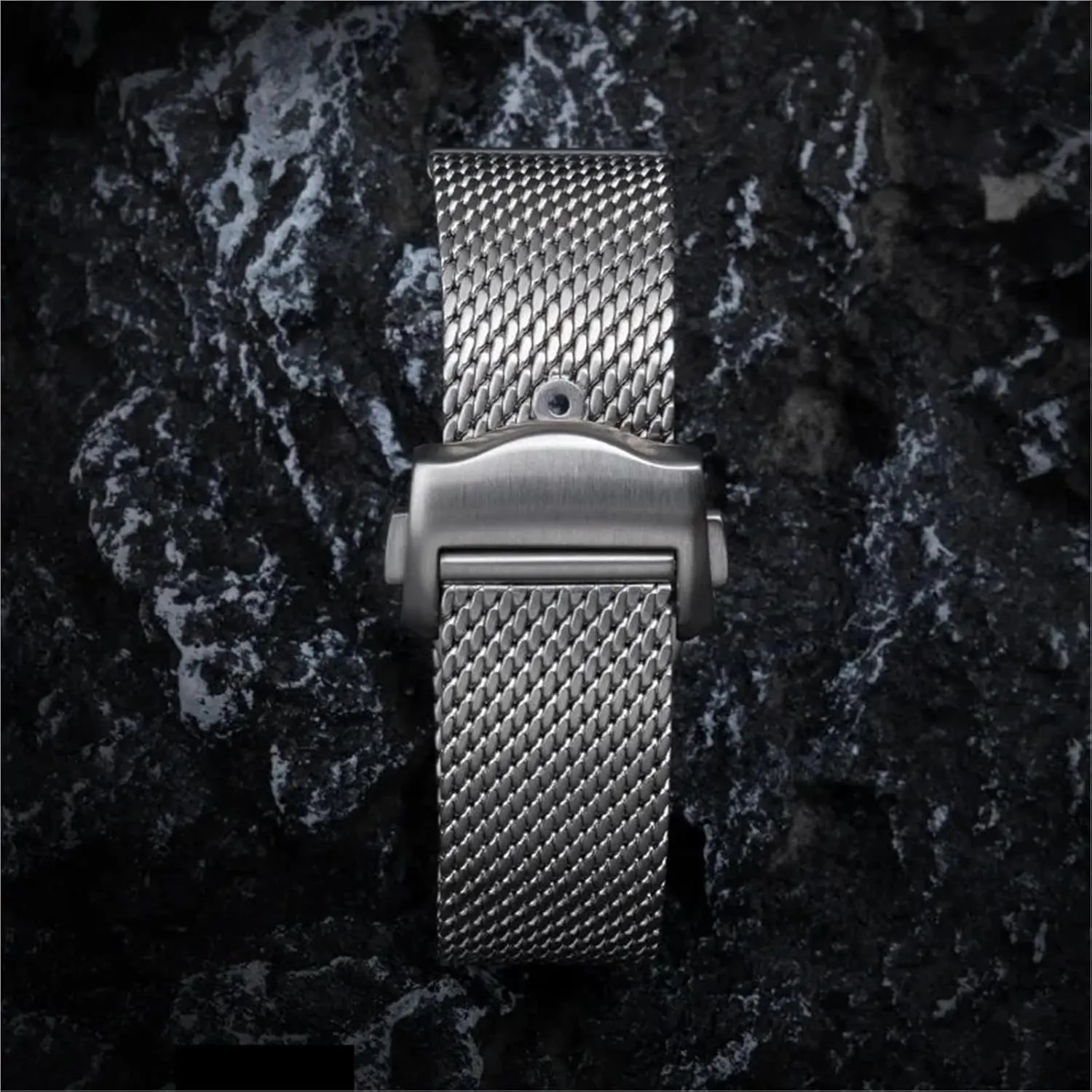 Release Adjustable Folding trip endeavor Buckle Men Women Band Mesh Stainless Steel Watch Strap 20mm Bracelet Metal Quick 