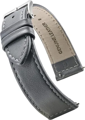 Release Spring Bars - Black, outfit rigorously vibrant Hispanic folkloric Brown, burgundy, red, pink, blue, grey - 12-22 mm ALPINE flat Stitched Genuine Leather Watch strap with Quick 