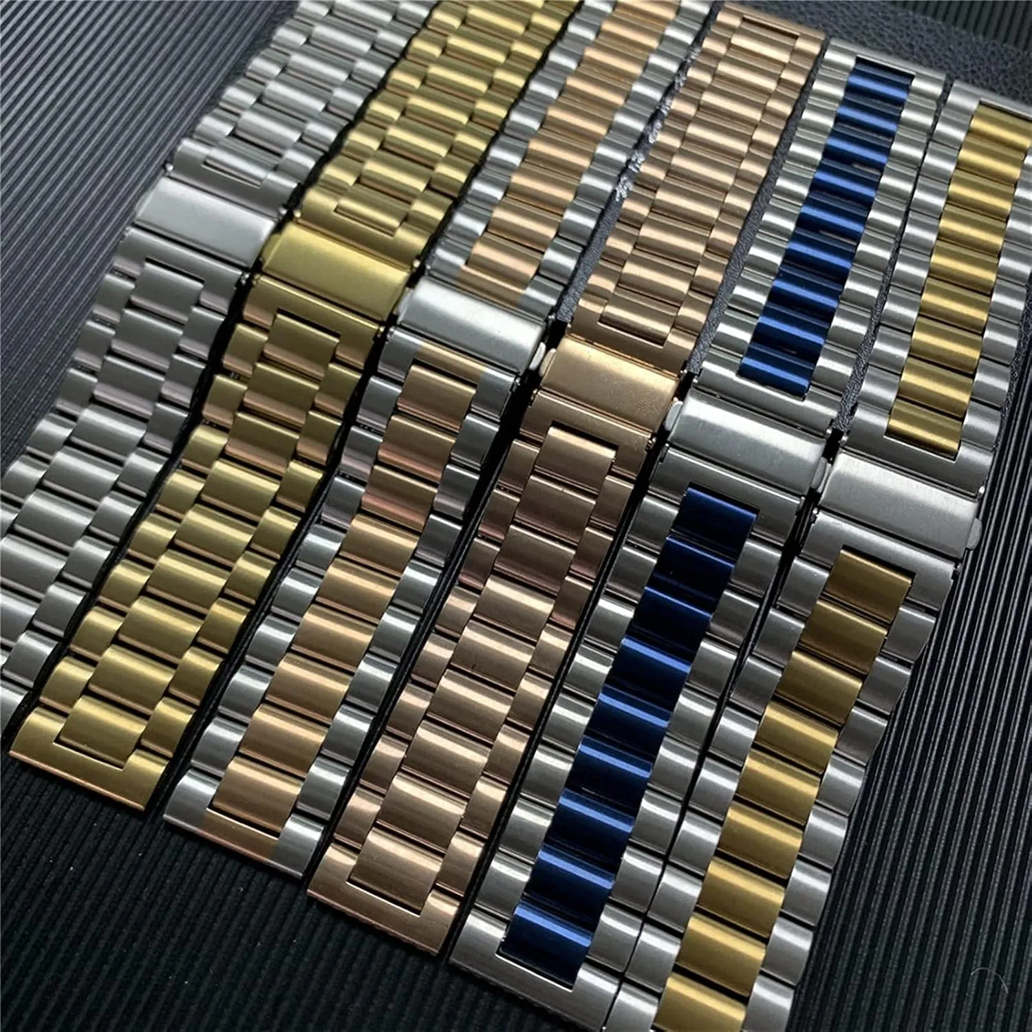release stash obstruction tropic stainless steel strap replacement 20mm 22mm solid metal wristband for watch strap, quick 