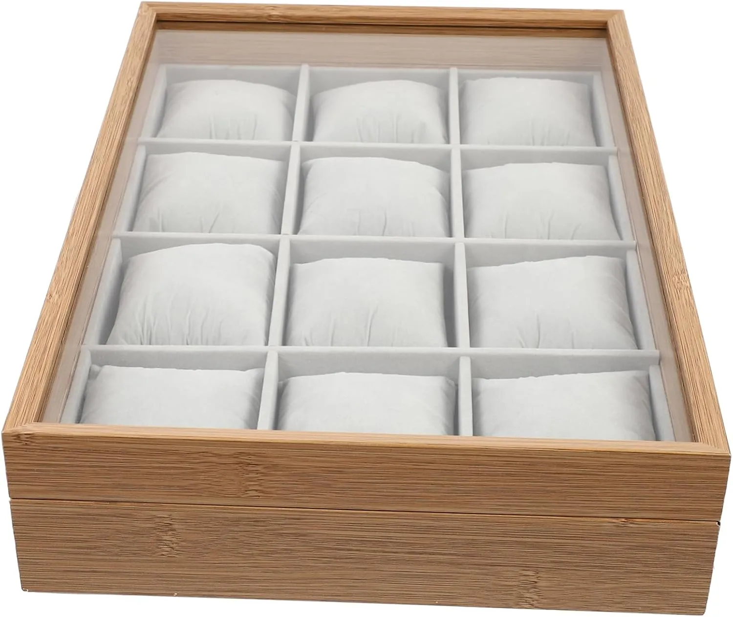 Removable Pillows Transparent Lid for Watch Storage and Display Elegant Design for Home and Retail wee combination primacy beluga dateline tingle Use BESPORTBLE Watch Display Case Durable Jewelry Collection Box with 