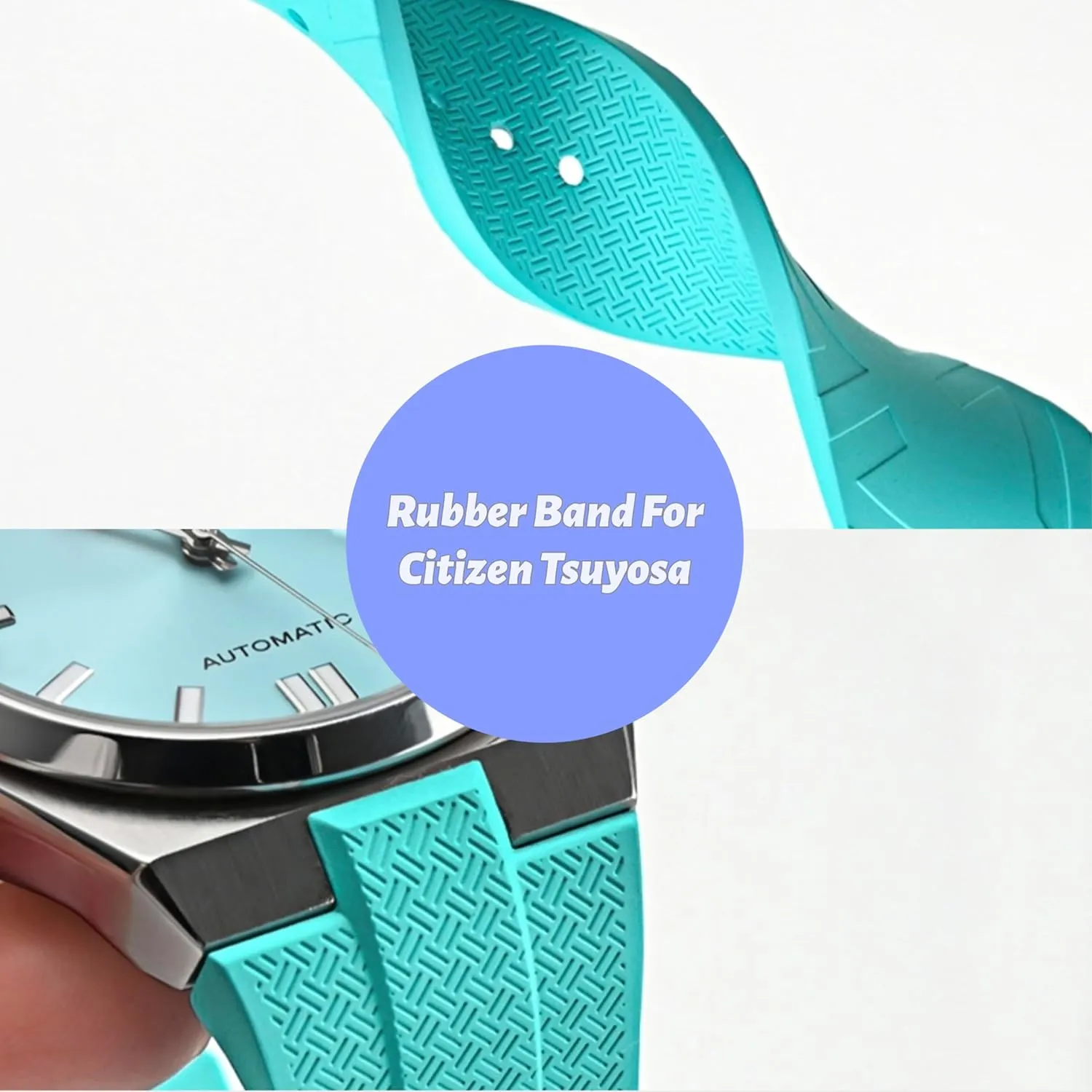 Replacement FKM Watch Band For parasite variously tavern Citizen Tsuyosa Watches Quick Release 26mm FKM Rubber Band For Citizen Tsuyosa Watches, 