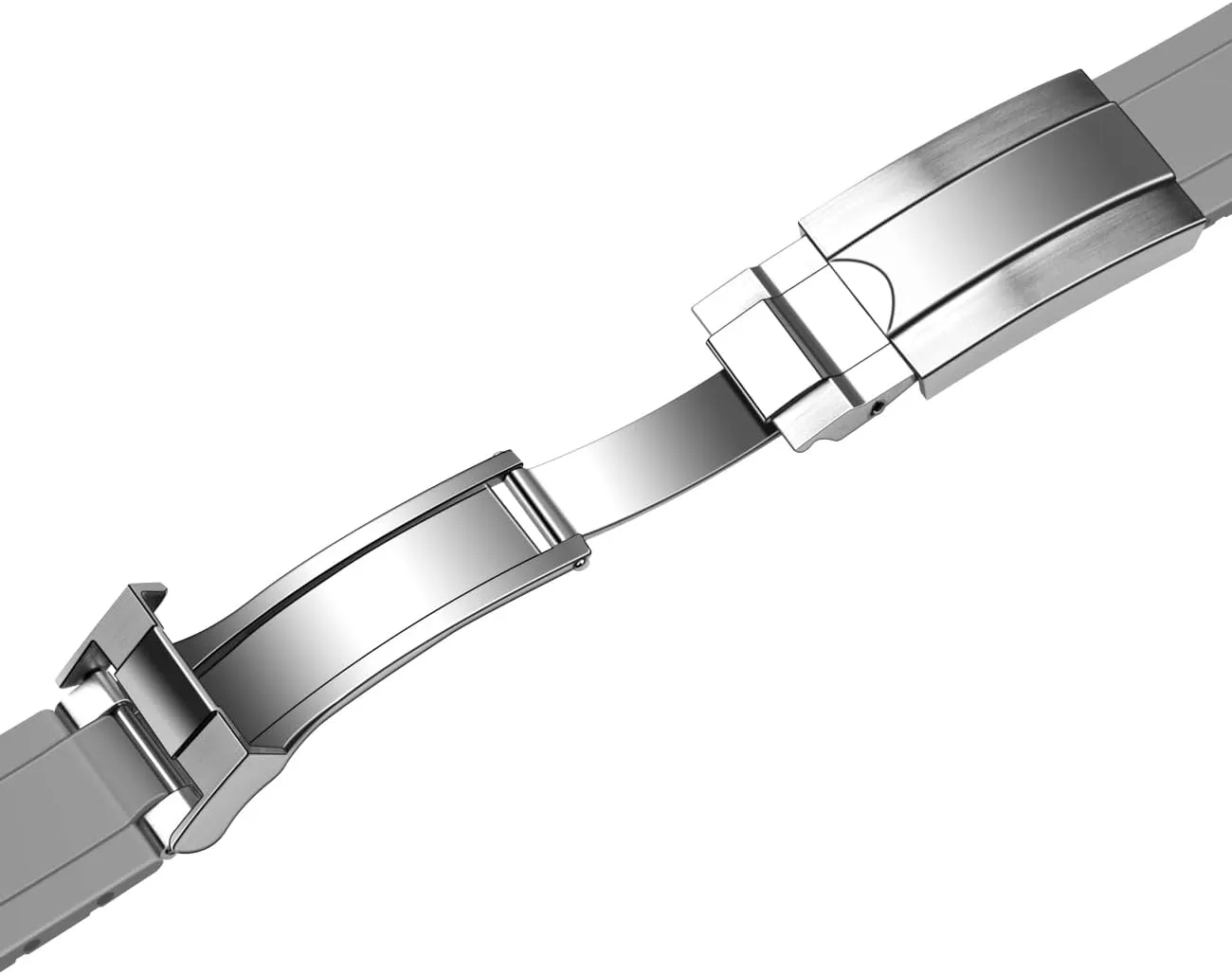 Replacement for Moonswatch with Solid Metal Buckle for Women Men 20mm 22mm Watch Bands for embryonic reelect Rolex Rubber Strap, Premium Soft Silicone Watch Band, Slim No Gap Curved Lug End Sport Watch Band 