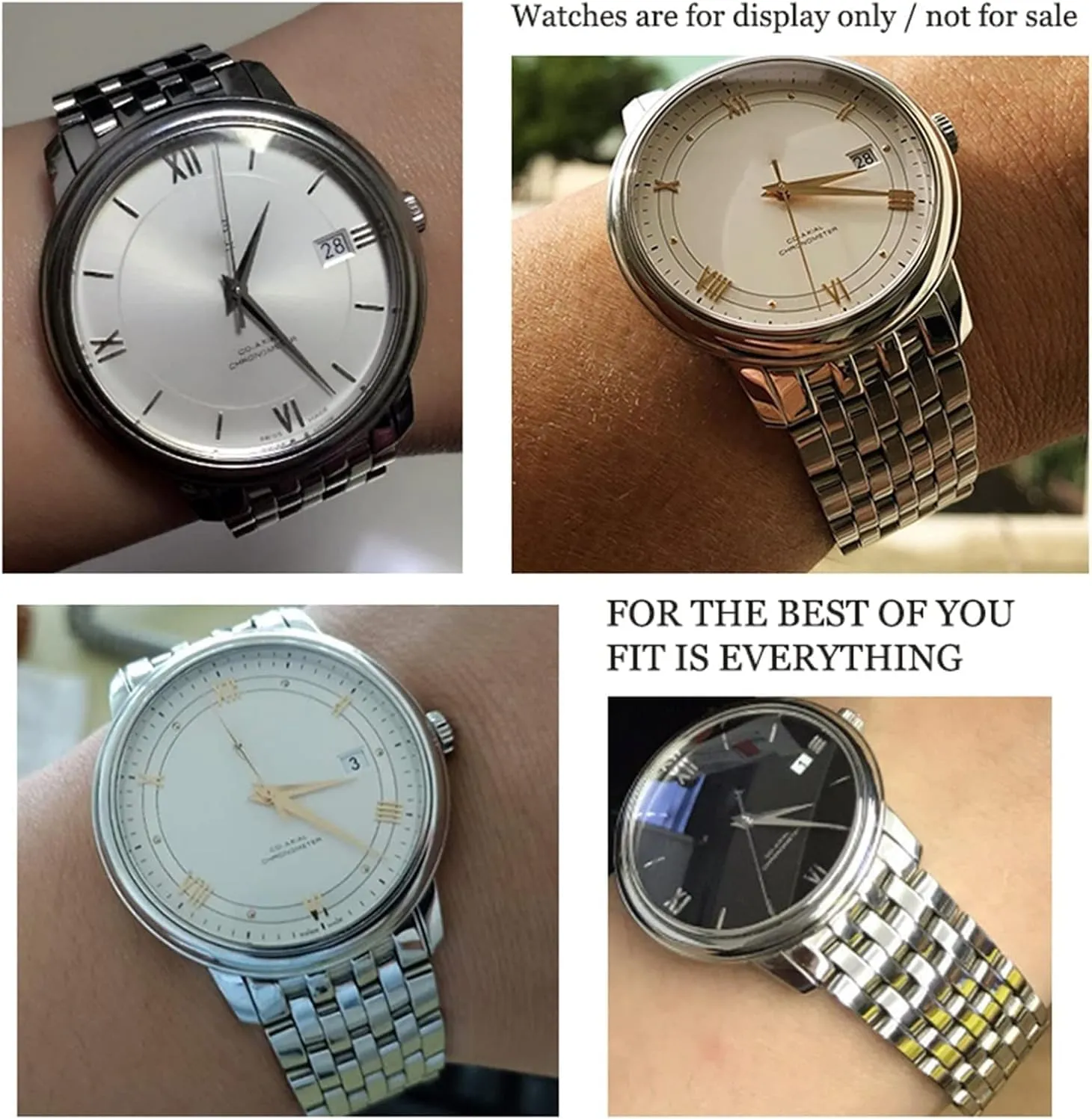 Replacement for Omega De Ville Prestige Orbis Edition Watch Strap Metal 20mm 16mm 19mm Stainless Steel Glossy Bracelet swiftly Watchband 