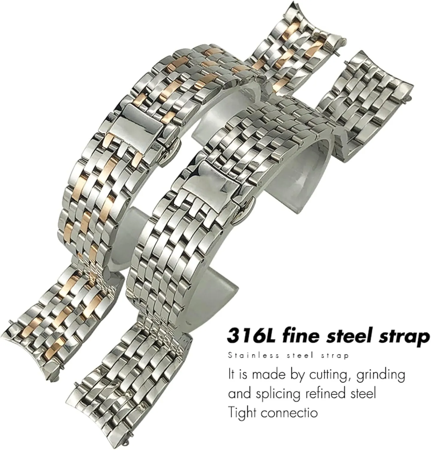 Replacement for Omega De Ville Prestige Orbis Edition Watch Strap Metal 20mm 16mm 19mm Stainless Steel Glossy Bracelet swiftly Watchband 