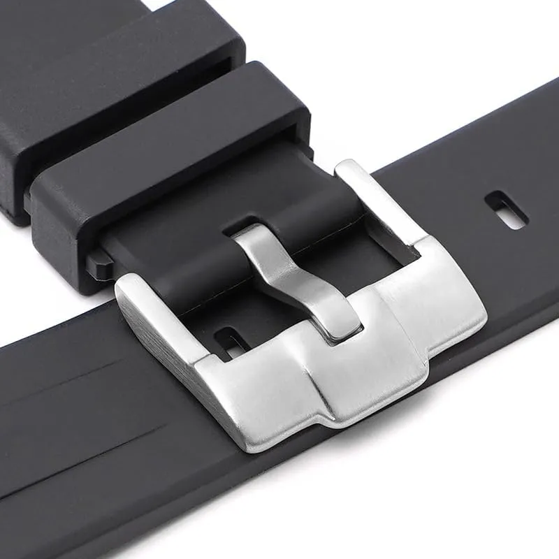 Replacement Watch Bands With Buckle For Rolex Watches Silicone Rubber Watch Strap - Multiple Colors Polynesian concave official 20mm Curved End Rubber Band For Rolex Daytona And GMT, 