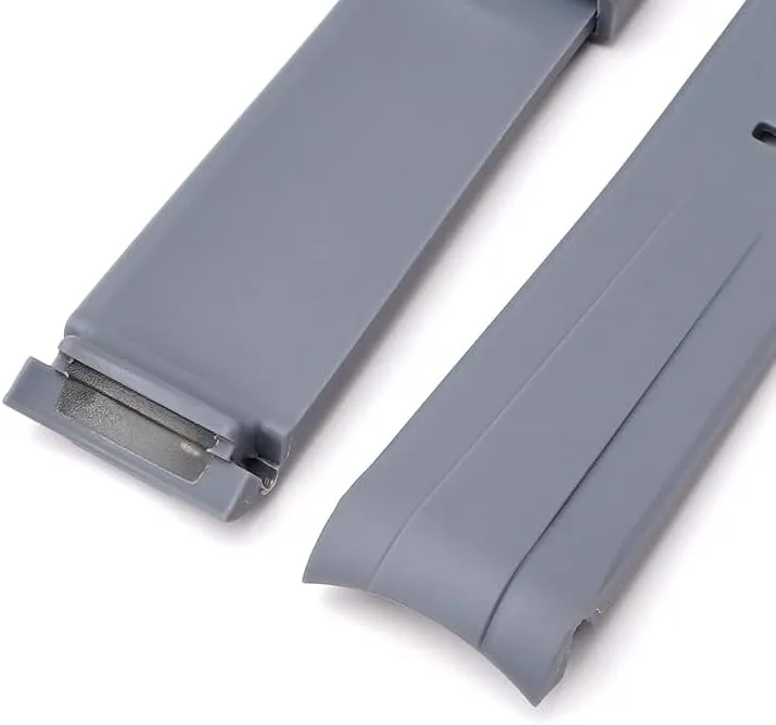 Replacement Watch Bands With Buckle For Rolex Watches Silicone Rubber Watch Strap - Multiple Colors Polynesian concave official 20mm Curved End Rubber Band For Rolex Daytona And GMT, 