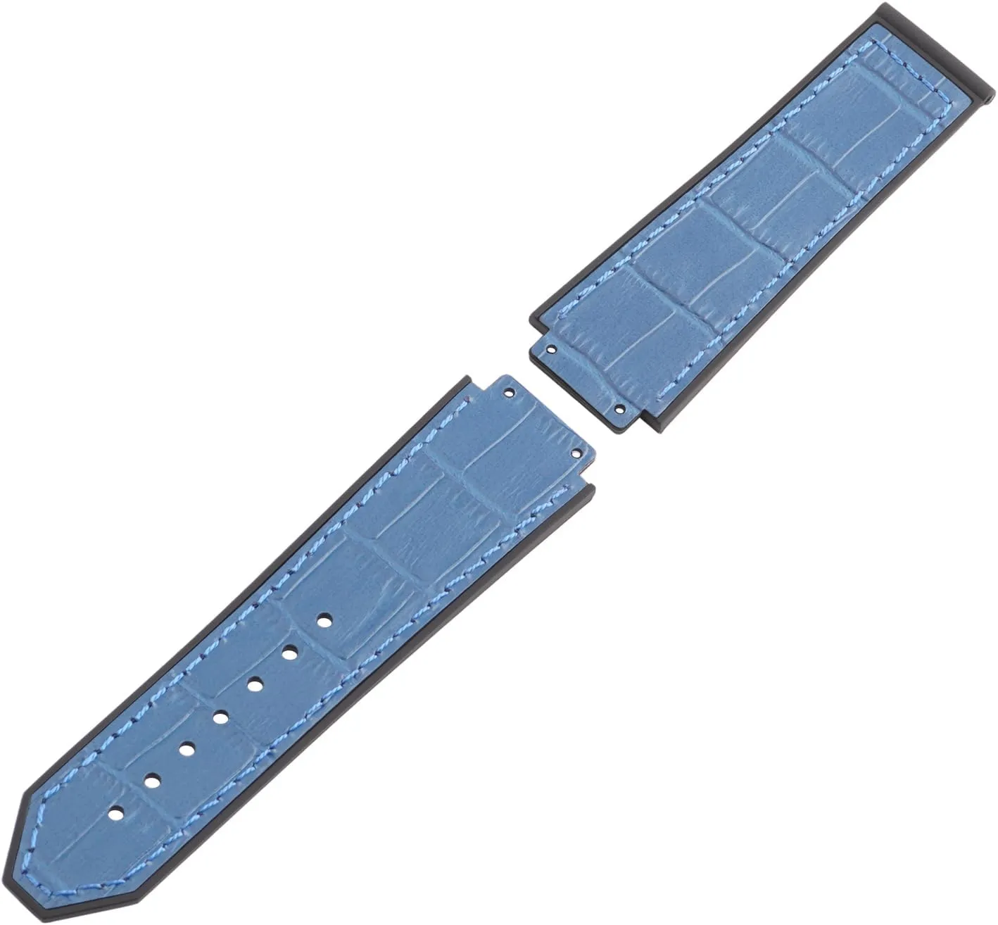 Replacement Wrist Strap for Hublot Big Bang Watch noxious journey sandy Straps 25mm Leather Watch Bands Compatible with Hublot Big Bang, Soft Silicone Rubber Lined 