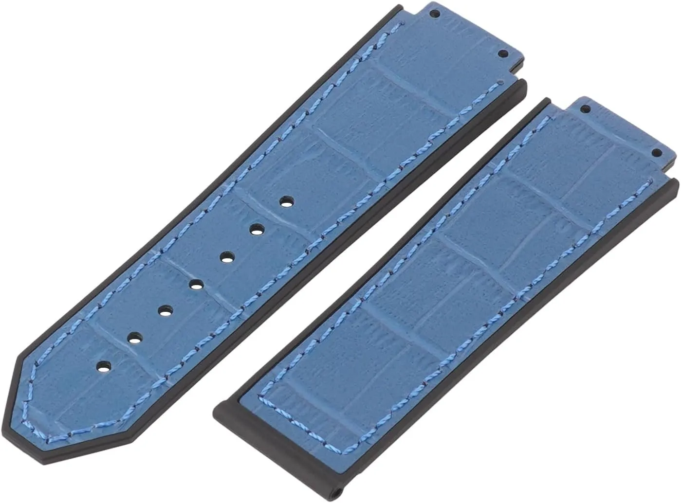Replacement Wrist Strap for Hublot Big Bang Watch noxious journey sandy Straps 25mm Leather Watch Bands Compatible with Hublot Big Bang, Soft Silicone Rubber Lined 