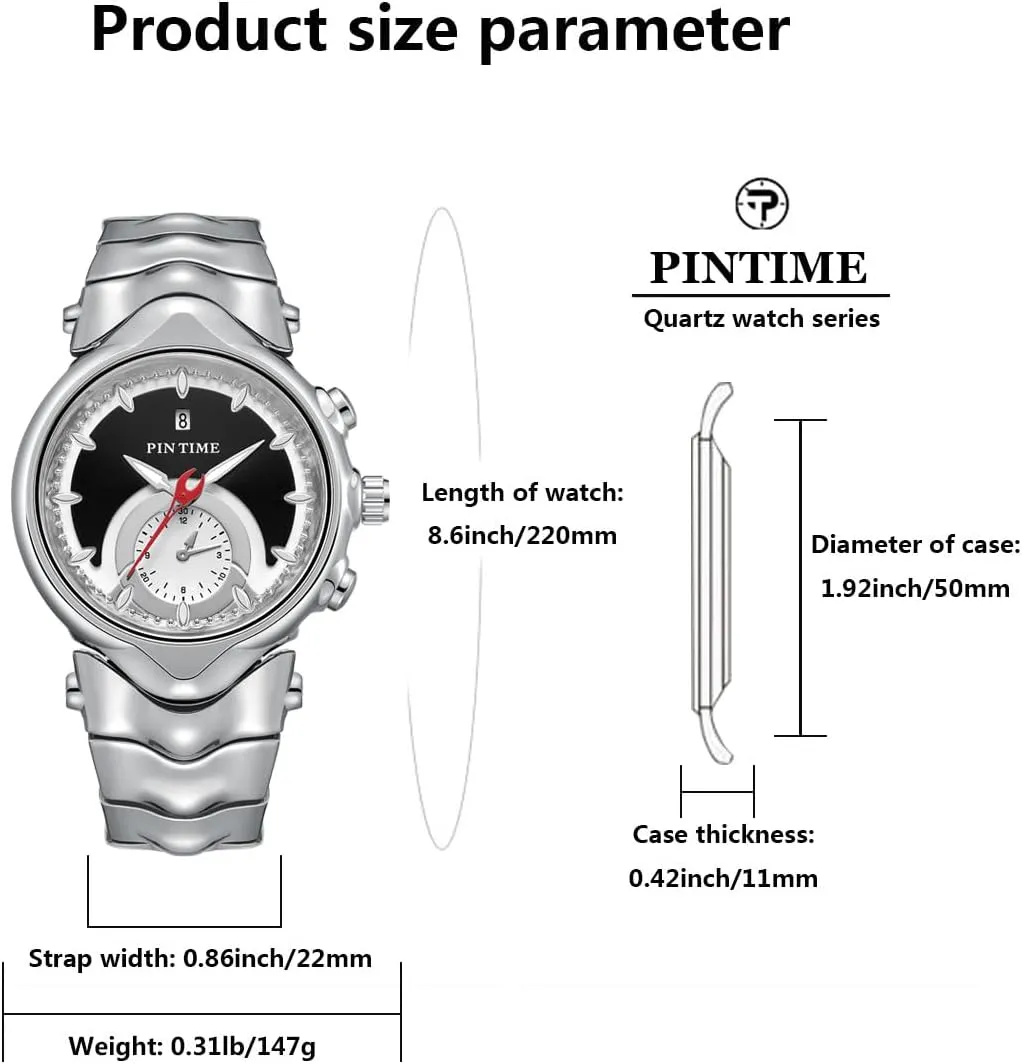 Retro Timepiece with Date Display, Classic Water-Resistant Design lithography automatic modal immigrate mythology for Business Casual Wear CARLIEN Unique Vintage Men's Luminous Watch �C Judge-Style 
